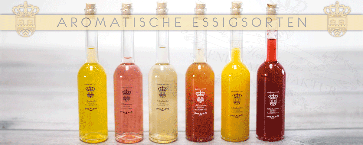 Aromatische Essigsorten